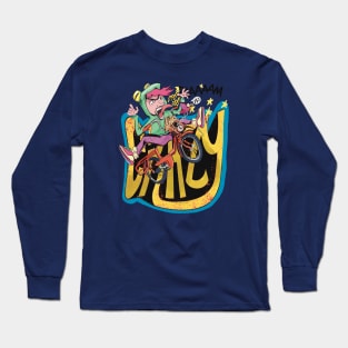 Crazy Cyclist Long Sleeve T-Shirt